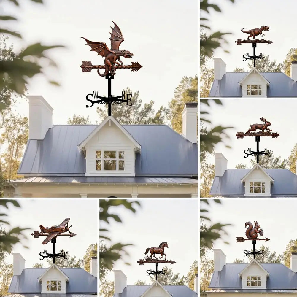 Bronzed Metal Weather Vanes Garden Decoration