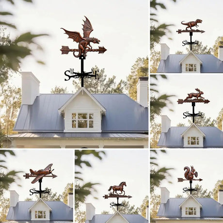 Bronzed Metal Weather Vanes Garden Decoration