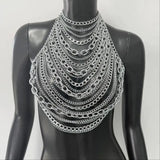 Body Chain Silver Chain Top
