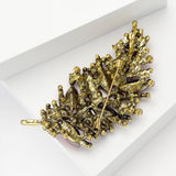 Feather Glass Brooches