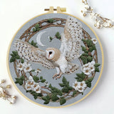 Barn Owl DIY Embroidery Kit for Beginners
