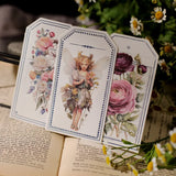 2 Sheet RUB ON Fairy Stickers Junk Journal Craft Transfer Rose Butterfly Stickers DIY Scrapbooking Craft Stickers