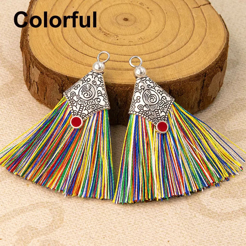 2/4/6Pcs Mini Craft Tassel Handmade Soft Silk Tassel for Earring Jewelry Making DIY Projects Keychain Bookmarks