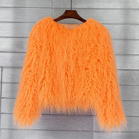 Faux Fur Coats Y2k Punk Rave Winter Jackets