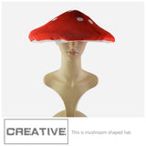 One Mushroom Cap Plush Novelty Hat Costume Dress Up