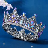 Royal Queen Gwendolina's Crystal Round Crowns