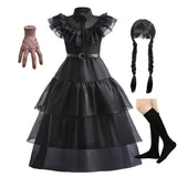 Wednesday Costume Sets Girls Halloween Cosplay Costume Dress