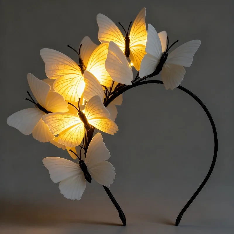 LED Butterfly Headband Fascinator