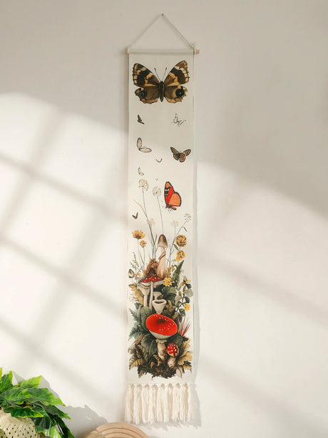 Butterfly Mushroom Tapestry Boho Home Decoration Wall Hanging