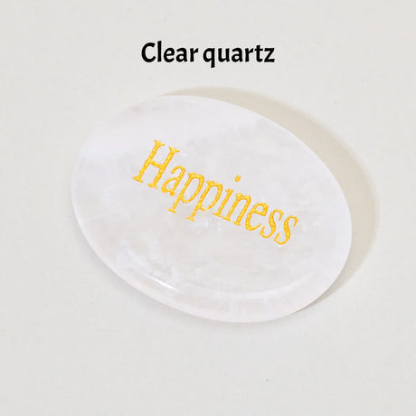 Natural Crystal Thumb Worry Stone for Meditation Anxiety Charkas
