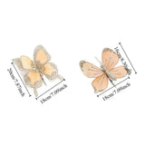 Sparkling Christmas Butterfly Pendant Glitter with Clip Xmas Tree Decoration