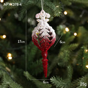 Christmas Snow Kissed Hanging Ornaments Ballet Girl Elk Swan