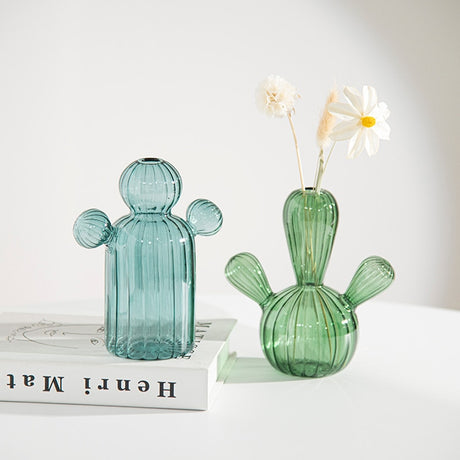 Cactus Glass Vase Hydroponics Plant Vase