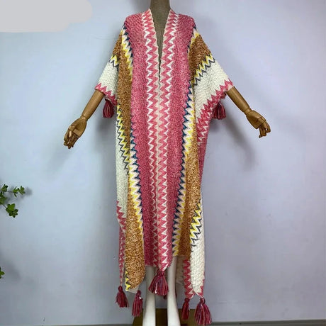Huggelicious Tassel Knitted Long Cardigans 30 Colours