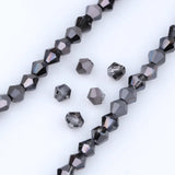 3/4/6mm Rainbow Austria Bicone Crystal Beads AB Colour Faceted Glass Beads for DIY Jewellery Making