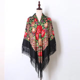 Babushka Shawl Large Fringed Scarves 160*160cm