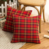 Christmas Plaid Cushion Pillow Covers Plush Pillows for Couch Sofa Living Room Decoration Nordic Home Decor