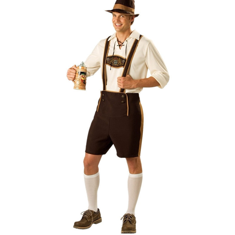 Mens Oktoberfest Costume Adult Male Lederhosen