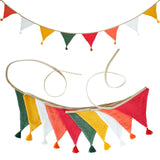 Children's Bunting 10 Triangle Flags with Tassles Party Decor Carnival Banner Garland 2.6M/8.5FT