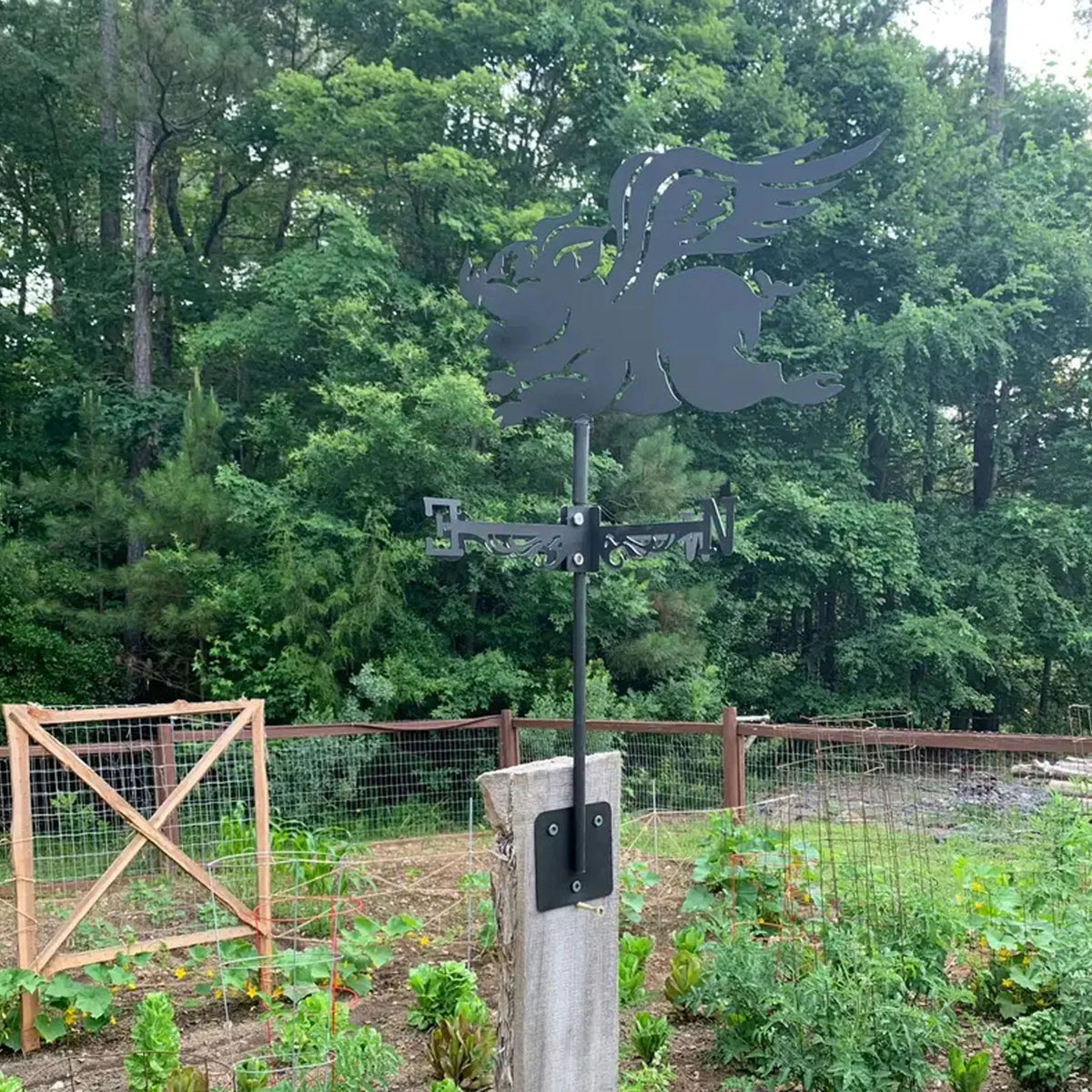 Flying Pig Weathervane Garden Decoration