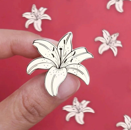 Wildflower Botanical Enamel Pins Badges