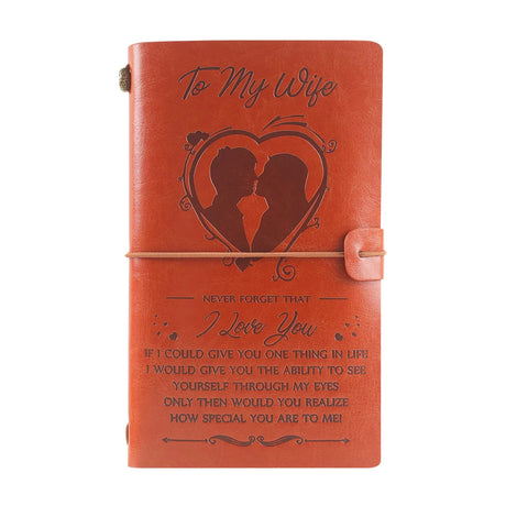 To My Son, Daughter, Grandson, Granddaughter, Wife, Sister, etc, Gift PU Leather  Journal Notebooks