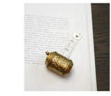 150cm Brass Floral Relief Hand-Cranked Tape Measure
