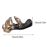 Golden Witch Hand Wall Hanging Statue Resin Art Sculpture Halloween Decoration