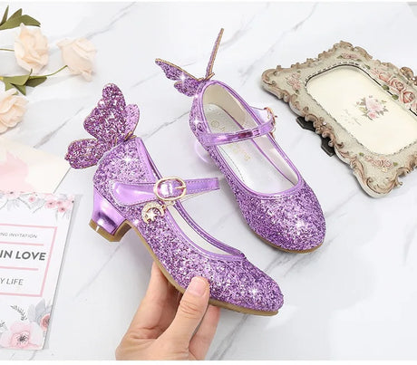 Magical Glittery Butterfly Girls Shoes