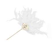Peacock Feather Hairpins