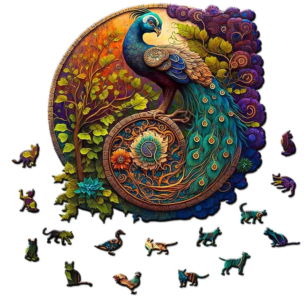 Peacock Wooden Jigsaw Puzzle