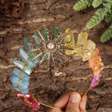 The Sun Goddess Raw Crystal Crown