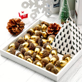 30/60pcs Golden Acorns Floral Christmas Decorations Tabletop Ornaments