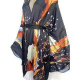 Ally's Bohemian Belted Kimono Wrap Dress