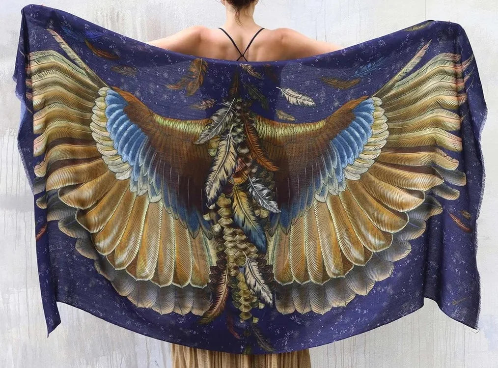 Wings Fantasy Shawl Scarf Festival Cloak Rave Accessories