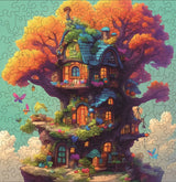 Treehouse Unique Shape Wooden Jigsaw Puzzles