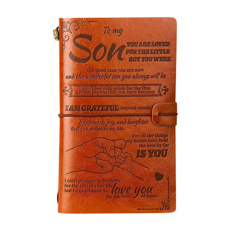 To My Son, Daughter, Grandson, Granddaughter, Wife, Sister, etc, Gift PU Leather  Journal Notebooks