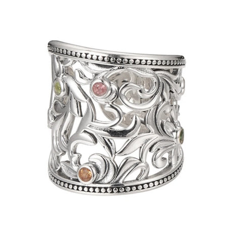 Eternal Garden S925 Sterling Silver Ring Tourmaline