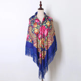 Babushka Shawl Large Fringed Scarves 160*160cm