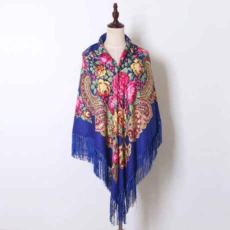 Babushka Shawl Large Fringed Scarves 160*160cm