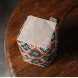 Padded Cotton Teacup Storage Bag Ceramic Glass Drawstring Bags Portable Organiser