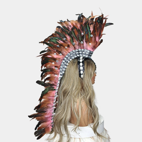 Handcrafted Feather Mohawk Headdresses Carnival Party Costumes