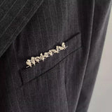 Birds on a Wire Suit Pocket Brooch