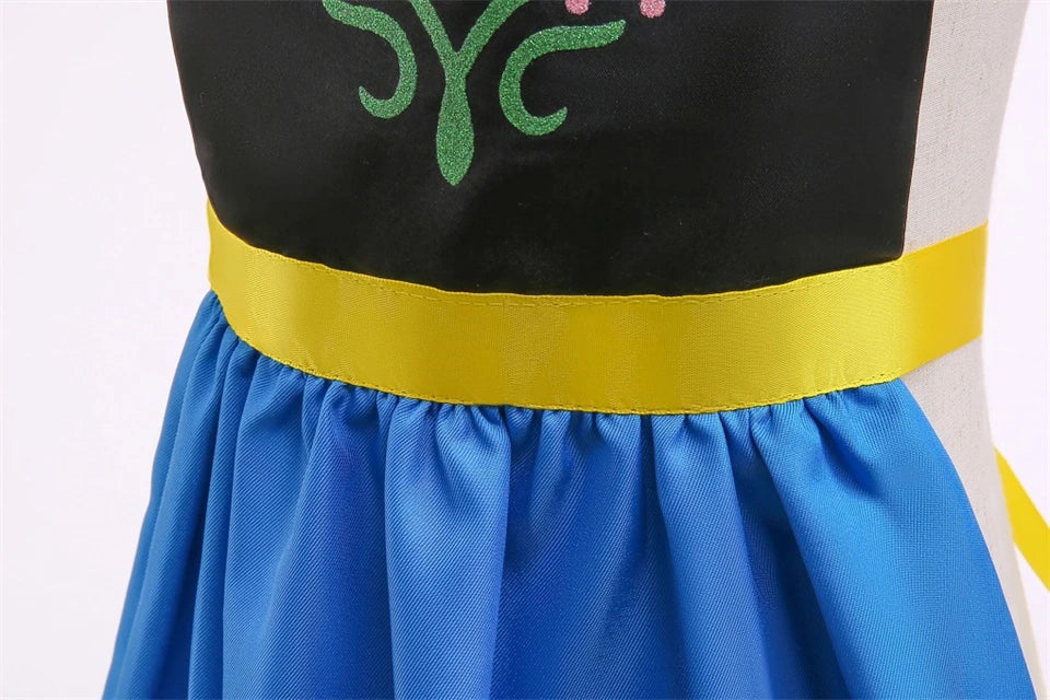 Mother Daughter Matching Clothing Apron Dresses Women Girls Halloween Cosplay Children Princess Coveralls