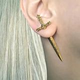 Steel Sword Medieval Gothic Piercing Stud Earring