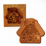 Seasonal Holiday Wooden Cookie Moulds Baking Tools Gifts for Bakers