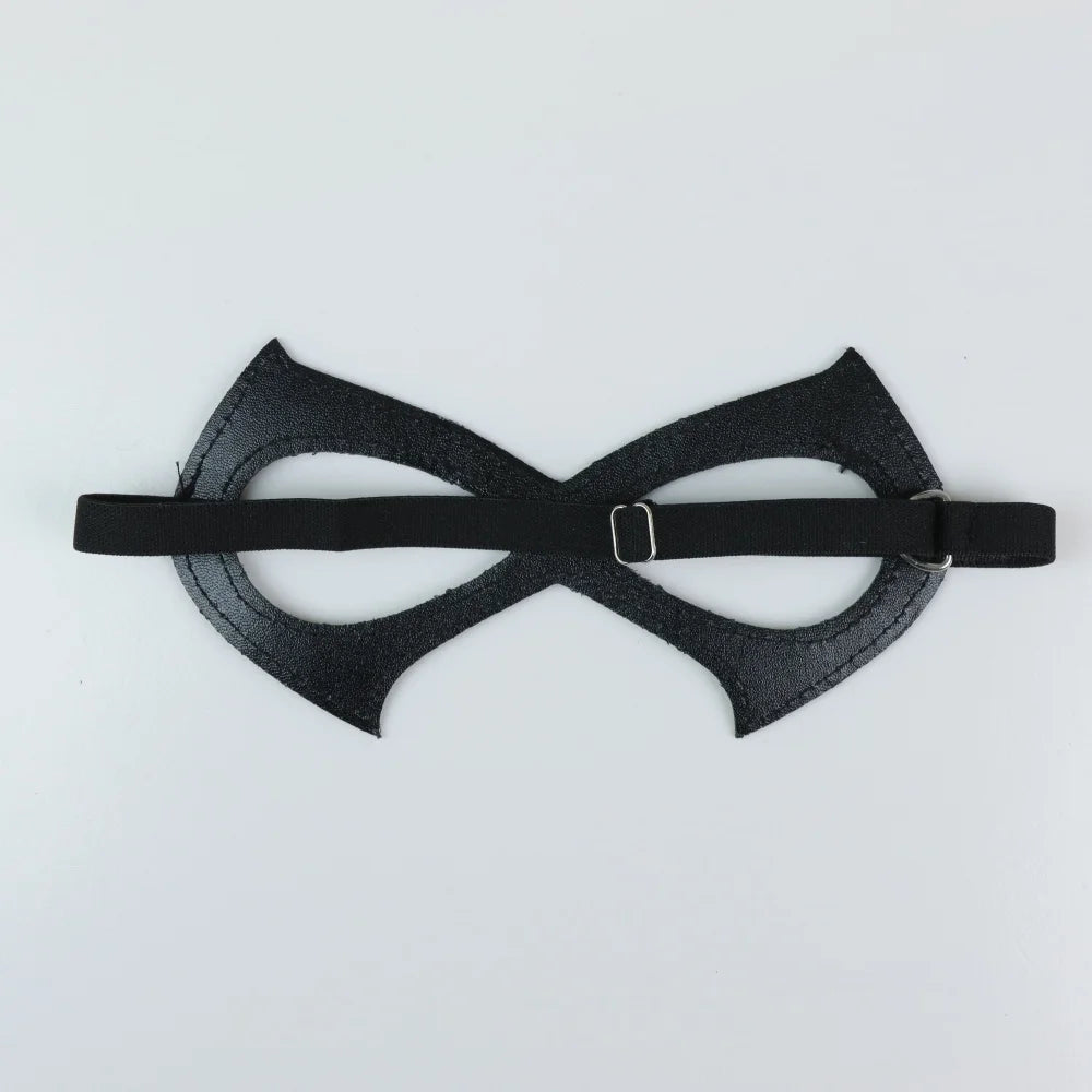 PU Leather Half Face Cat Woman Mask Halloween Masquerade Party