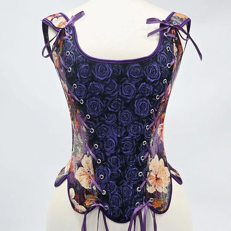 Dovizia's Palace Lace Up Bone Corset Stage Costume