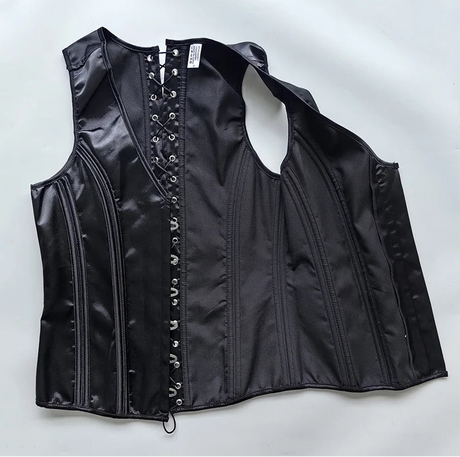 Men's Formal Boned Waistcoat Corset Vest Lace Up Burlesque Performance Stage Costume
