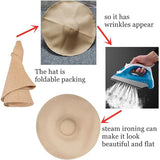Nantucket Summer Oversized Wide Brim Foldable Straw Sun Hats